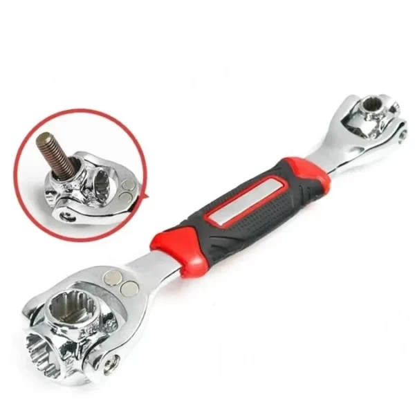 Clé à Douille Universelle 48-en-1 – Outil Multifonction Chrome-Vanadium