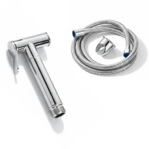 Douchette d’Ablution Inox Chromé NOVA avec Flexible et Support