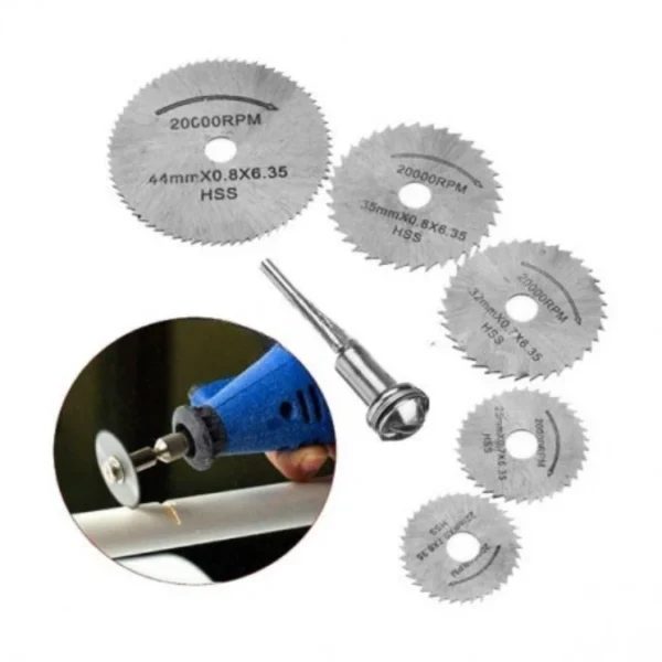 Jeu de 5 mini disque pour outil rotatif 22-44mm