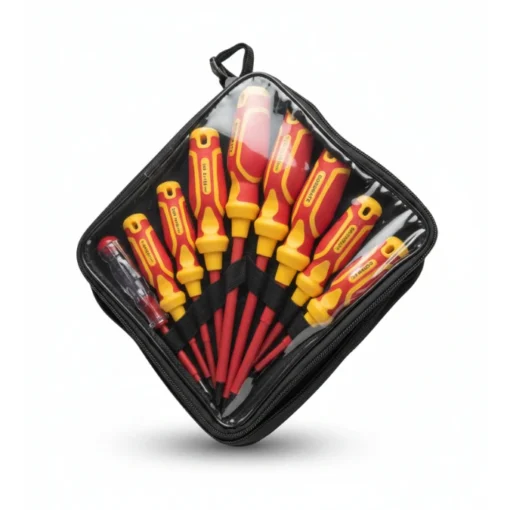 Jeu de 8 Tournevis Isolés avec Testeur