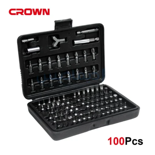Jeu d’Embouts de Vissage 100 Pièces CROWN