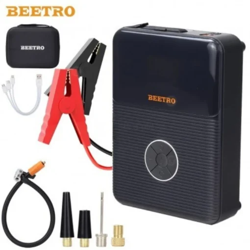 Booster Batterie BEETRO 2000A | Compresseur 10 Bar & Power Bank