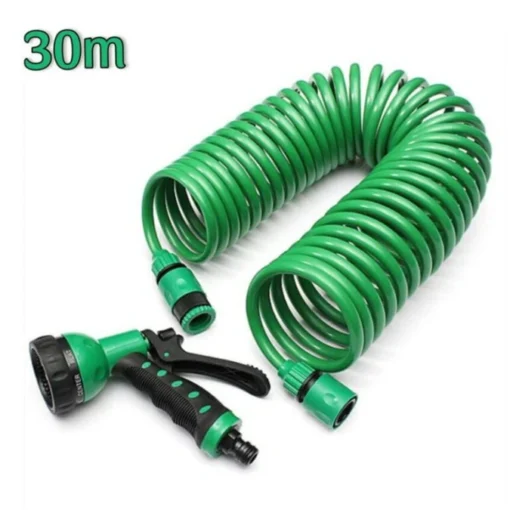 Tuyau d’Arrosage Spirale 30 m avec Pistolet Multijets BETTRO